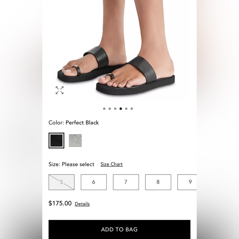 Toe ring flip flop